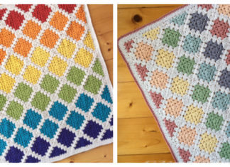 Spin Your Granny Square Blanket Crochet Pattern - #Granny; Square #Blanket; #Crochet; Patterns