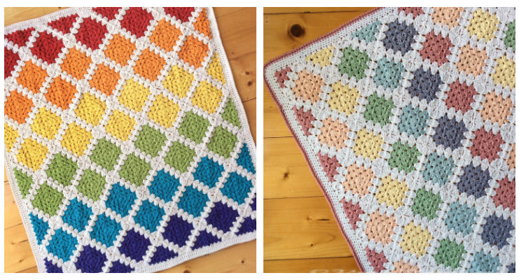 Spin Your Granny Square Blanket Crochet Pattern - #Granny; Square #Blanket; #Crochet; Patterns