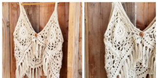 Boho Tank Top Crochet Free Pattern - Women Summer #Top Free #Crochet; Patterns