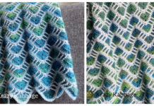 Cascade Blanket Crochet Free Pattern - #Crochet; Ripple #Blanket; Free Crochet Pattern