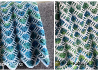Cascade Blanket Crochet Free Pattern - #Crochet; Ripple #Blanket; Free Crochet Pattern
