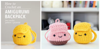 Amigurumi Backpack Crochet Free Pattern - #Amigurumi Mini Toys Free #Crochet Patterns