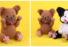 Amigurumi Bulldog Crochet Free Pattern - Crochet Dog #Amigurumi; Free Patterns