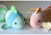 Amigurumi Finn the Fish Crochet Free Pattern - Crochet #SeaLife; Toys #Amigurumi; Free Patterns