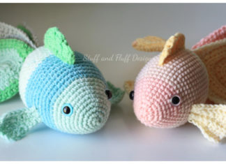 Amigurumi Finn the Fish Crochet Free Pattern - Crochet #SeaLife; Toys #Amigurumi; Free Patterns