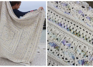 For Blanket Crochet Free Pattern - #Granny; Square #Blanket; #Crochet; Patterns