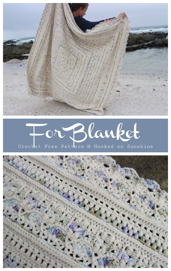 For Blanket Crochet Free Pattern - #Granny; Square #Blanket; #Crochet; Patterns