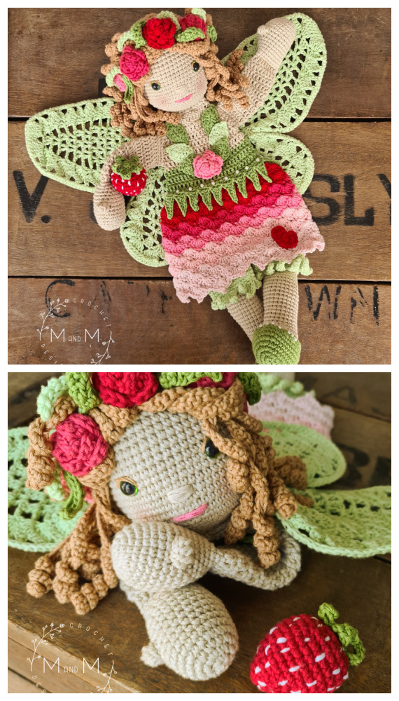 Melly Teddy Ragdoll Blossom Fairy Crochet Free Pattern - Crochet #Dolls; #Amigurumi; Free Patterns