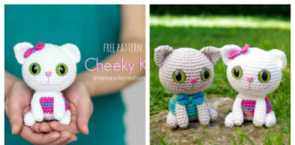 Amigurumi Cheeky Kitty Toy Crochet Free Pattern