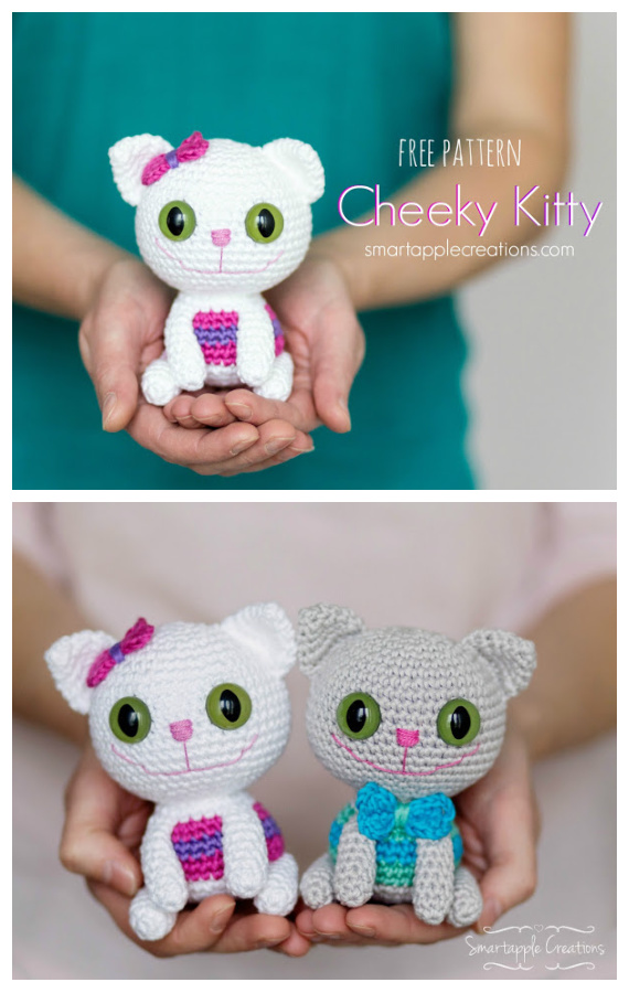 Amigurumi Cheeky Kitty Toy Crochet Free Pattern