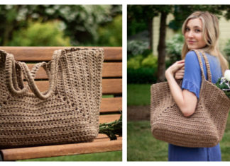 Cove Tote Bag Crochet Free Pattern - Tote #Bag; Free #Crochet; Patterns