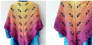 Dragonflies Shawl Crochet Free Pattern - Trendy Women #Shawl; #Crochet; Patterns