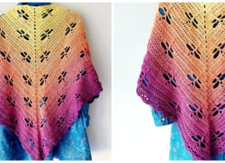 Dragonflies Shawl Crochet Free Pattern - Trendy Women #Shawl; #Crochet; Patterns