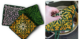 Mosaic Potholder Crochet Free Pattern