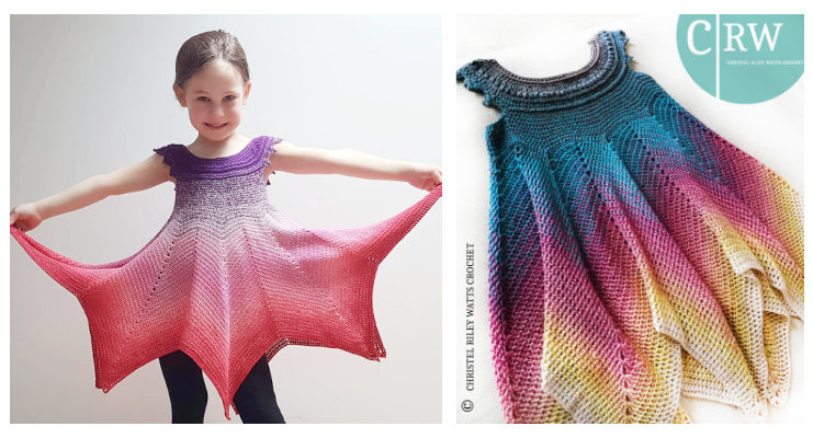 Abigail Fairy Dress Crochet Pattern [Video] - Girl #Dress Free #Crochet Patterns