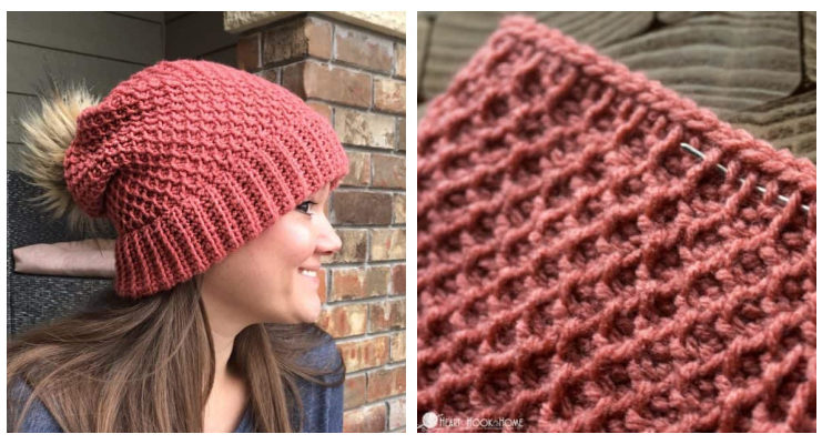 Back in Brugge Slouchy Beanie Crochet Free Pattern - Adult Beanie #Hat; #Crochet; Free Patterns