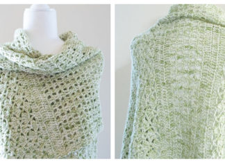 Daphne Shawl Crochet Free Pattern - Women Lace #Shawl; Free #Crochet; Patterns