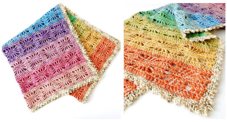 Rainbow Spirit Blanket Crochet Free Pattern - #Granny; Square #Blanket; Free #Crochet; Patterns