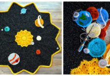 Space the Rippled Frontier Blanket Crochet Free Pattern - #Crochet; Ripple #Blanket; Free Crochet Pattern