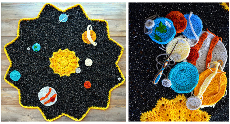 Space the Rippled Frontier Blanket Crochet Free Pattern Space the Rippled Frontier Blanket Crochet Free Pattern - #Crochet; Ripple #Blanket; Free Crochet Pattern