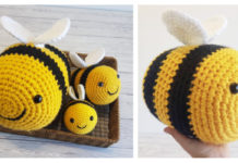 Amigurumi Tik Tok Bee Crochet Free Pattern - Crochet Bee; #Amigurumi; Free Patterns
