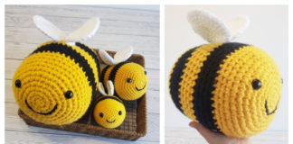 Amigurumi Tik Tok Bee Crochet Free Pattern - Crochet Bee; #Amigurumi; Free Patterns
