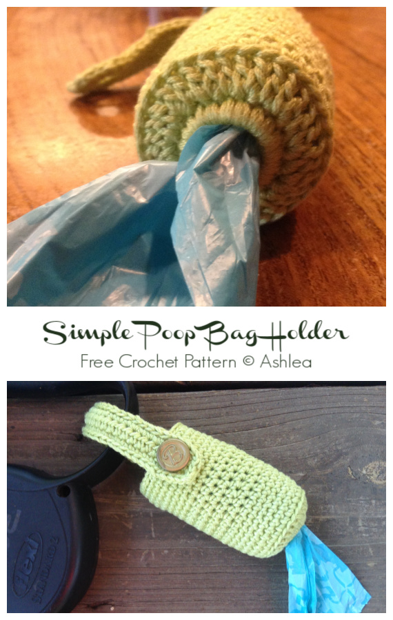 Simple Poop Bag Holder Crochet Free Pattern
