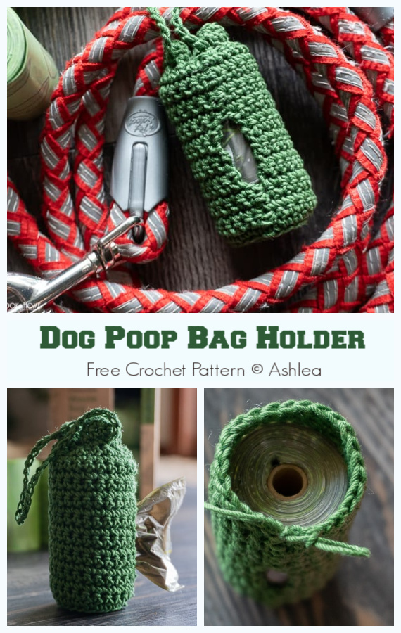 Dog Poop Bag Holder Crochet Free Pattern