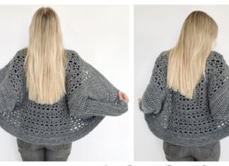 Square Shrug Free Crochet Pattern - Lace #Cardigan; #Crochet; Free Patterns