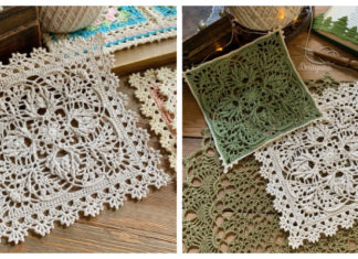 Sylvanweave Lace Square Crochet Free Pattern- Decorative #Doily; Free #Crochet; Patterns