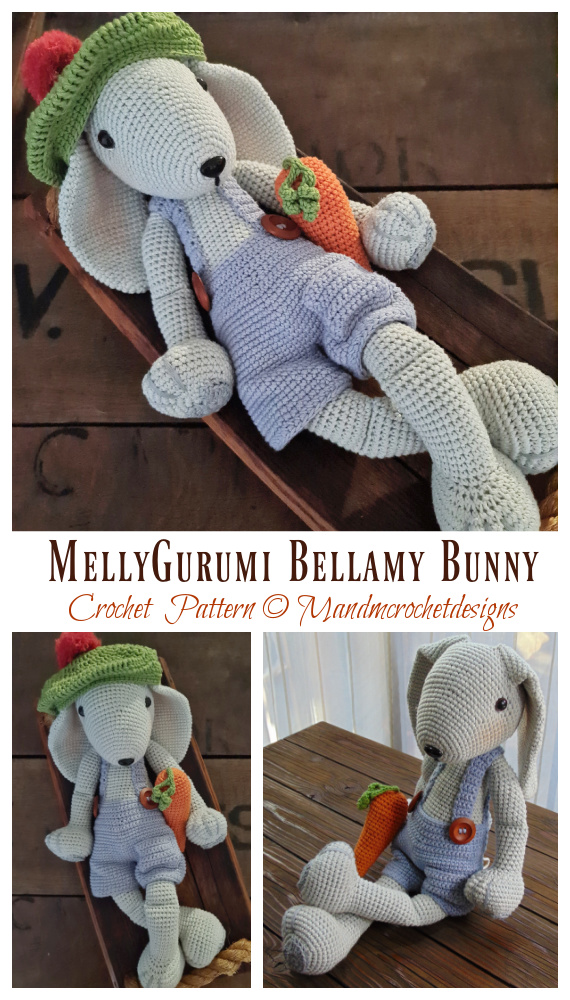 Amigurumi MellyGurumi Bellamy Bunny Crochet Pattern CAL FREE Image and Free Pattern By 31st -March