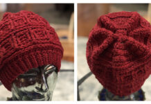 Coffered Beanie Crochet Free Pattern