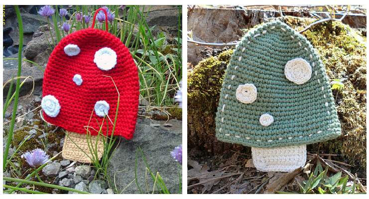 Mushroom Potholder Crochet Free Pattern