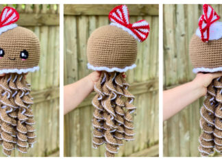 Amigurumi Gingerbread Jellyfish Crochet Free Pattern