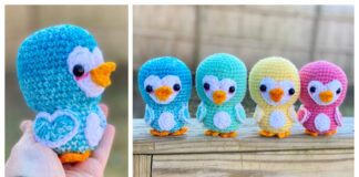 Amigurumi Hearty Penguin Crochet Free Pattern