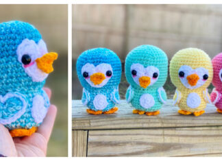 Amigurumi Hearty Penguin Crochet Free Pattern