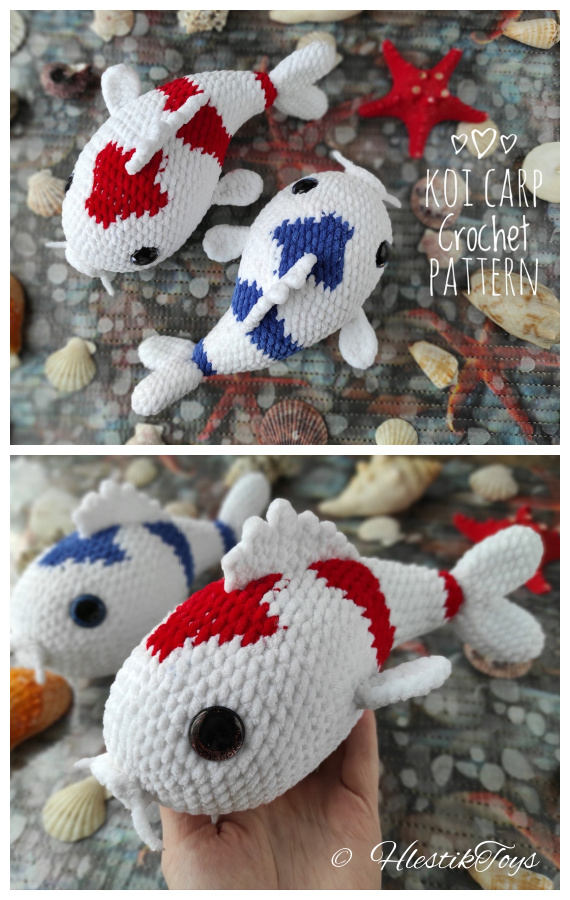 Amigurumi Koi Carp Fish Crochet Pattern