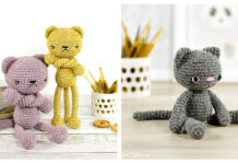 Amigurumi Long-Legged Cat Crochet Free Patterns