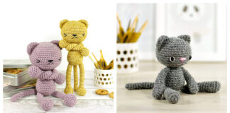 Amigurumi Long-Legged Cat Crochet Free Patterns