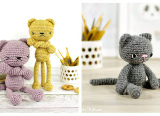 Amigurumi Long-Legged Cat Crochet Free Patterns