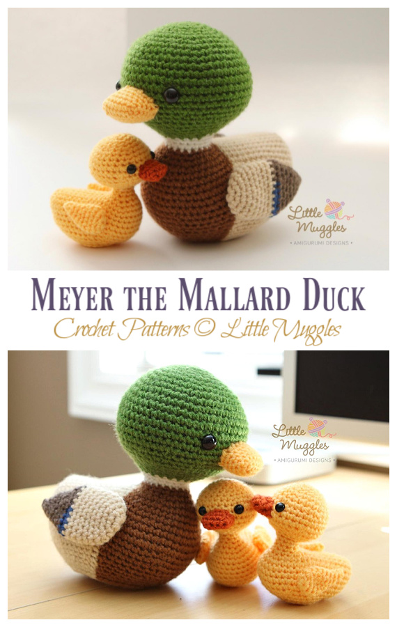 Amigurumi Meyer the Mallard Duck Crochet Patterns