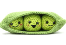 Amigurumi Peas in a Pod Crochet Free Pattern