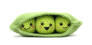 Amigurumi Peas in a Pod Crochet Free Pattern