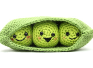 Amigurumi Peas in a Pod Crochet Free Pattern