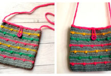 Bobbles Sling Bag Crochet Free Pattern [Video]