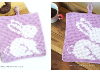 Bunny Potholder Crochet Free Pattern