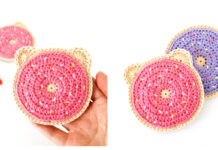 Donut Bear Coaster Crochet Free Pattern