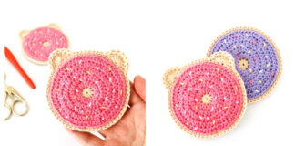 Donut Bear Coaster Crochet Free Pattern