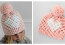 Hunter Heart Hat Crochet Free Pattern