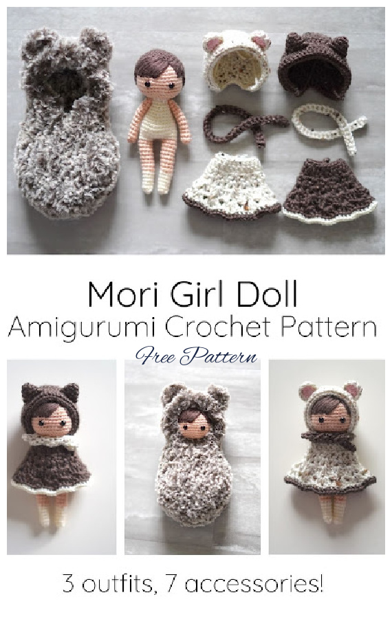 Amigurumi Mori Girl Doll Crochet Free Pattern